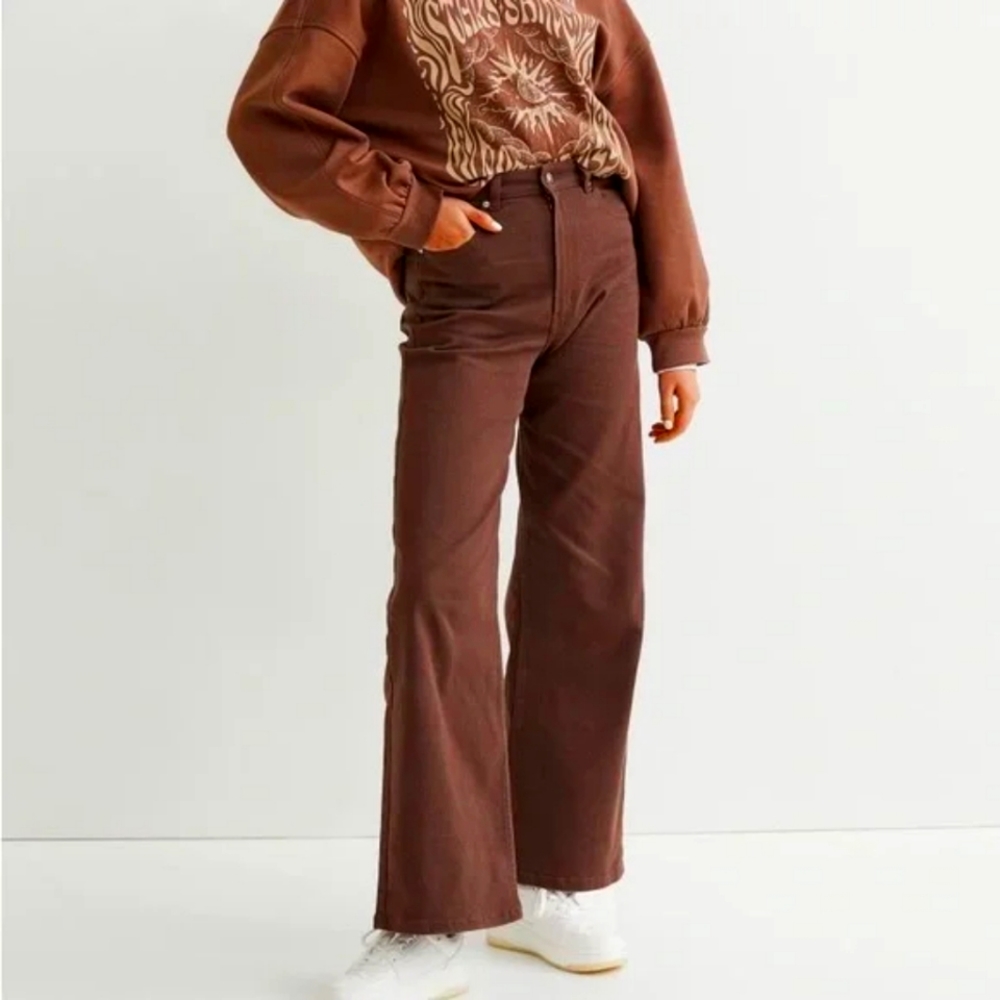 H&M High Waisted Wide Leg Jeans